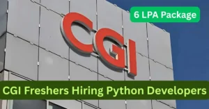 CGI Off Campus Drive 2025 – Python Developer Job for Freshers