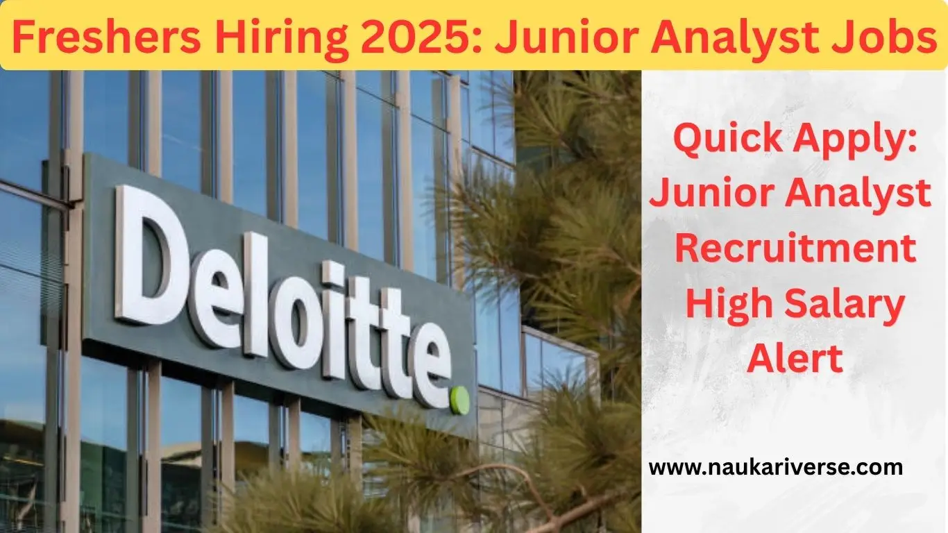 Junior Analyst (FinCrime/AML) भर्ती 2025 – Apply Online | हैदराबाद/बेंगलुरु