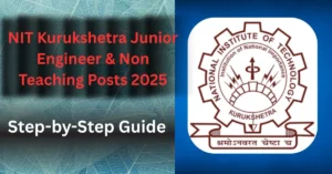 NIT Kurukshetra Non Teaching Posts Recruitment 2025 Apply Online