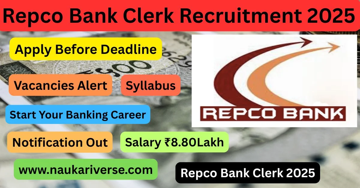 Exclusive Banking Opportunity: Repco Bank Clerk Recruitment 2025 – Apply Today!